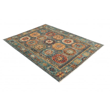 Tappeto Tribal Pakistan bianco marrone 148x201