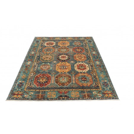 Tappeto Tribal Pakistan bianco marrone 148x201