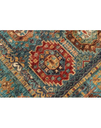 Tappeto Tribal Pakistan bianco marrone 148x201