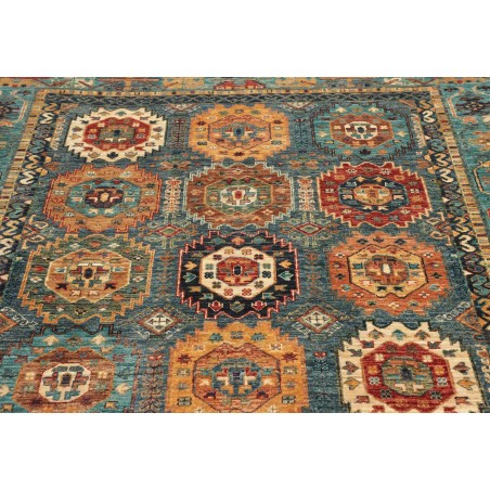 Tappeto Tribal Pakistan bianco marrone 148x201
