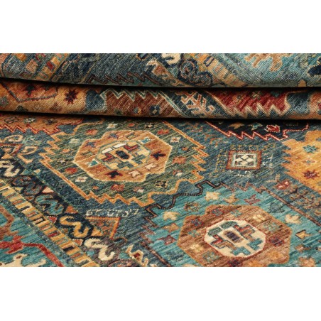 Tappeto Tribal Pakistan bianco marrone 148x201