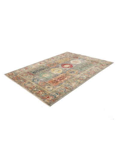 Tappeto Tribal Pakistan marrone grigio 165x238