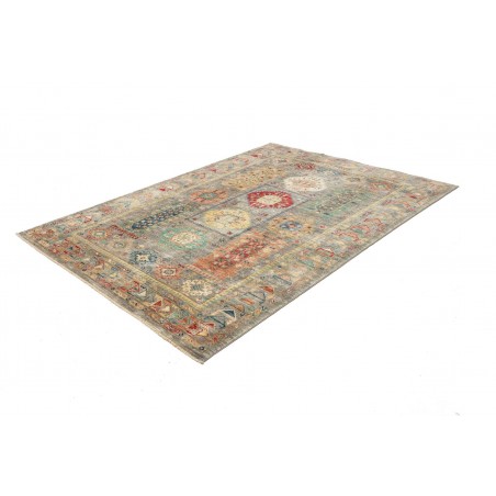 Tappeto Tribal Pakistan marrone grigio 165x238