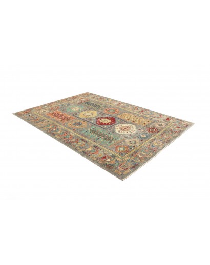 Tappeto Tribal Pakistan marrone grigio 165x238