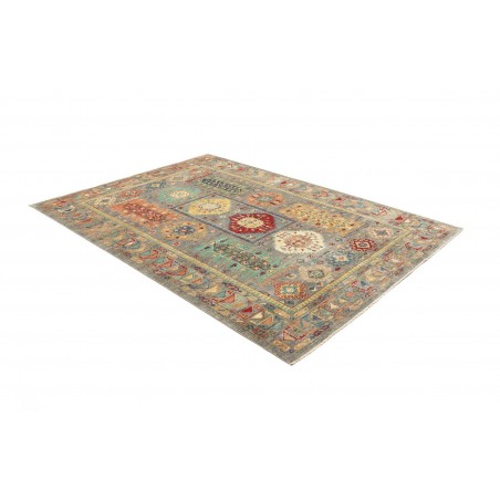 Tappeto Tribal Pakistan marrone grigio 165x238
