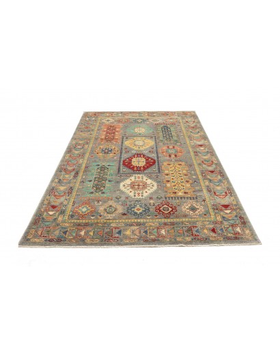 Tappeto Tribal Pakistan marrone grigio 165x238