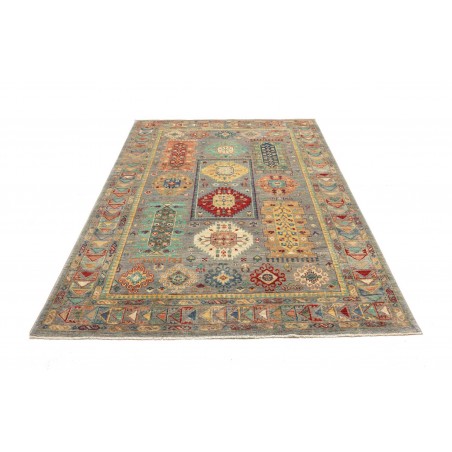 Tappeto Tribal Pakistan marrone grigio 165x238