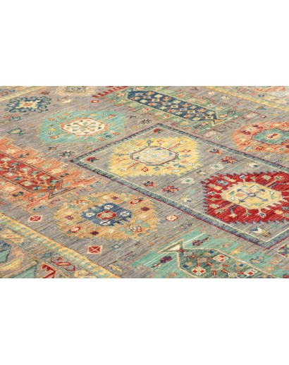 Tappeto Tribal Pakistan marrone grigio 165x238