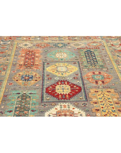 Tappeto Tribal Pakistan marrone grigio 165x238
