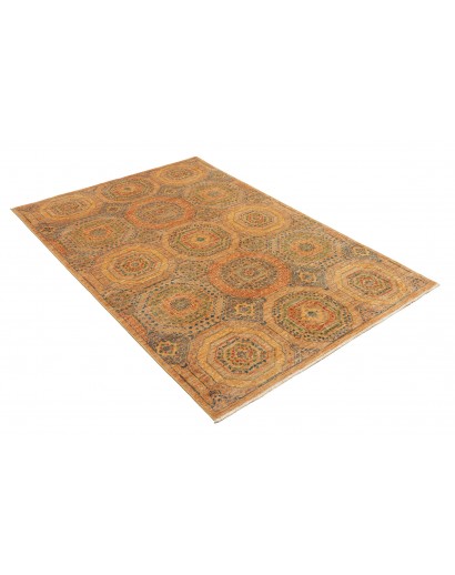 Tappeto Mamlouk Pakistan arancione marrone 126x189