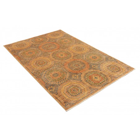Tappeto Mamlouk Pakistan arancione marrone 126x189