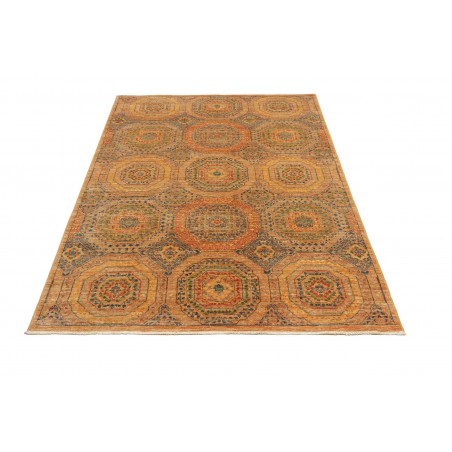 Tappeto Mamlouk Pakistan arancione marrone 126x189