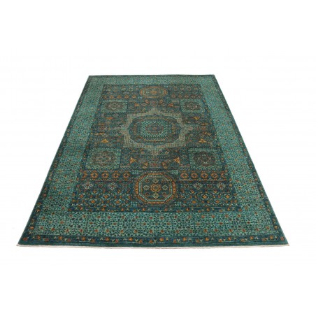 Tappeto Mamlouk Pakistan azzurro bianco 169x238