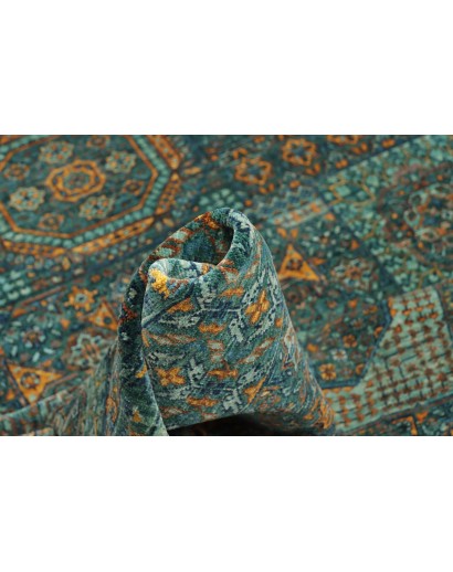 Tappeto Mamlouk Pakistan azzurro bianco 169x238