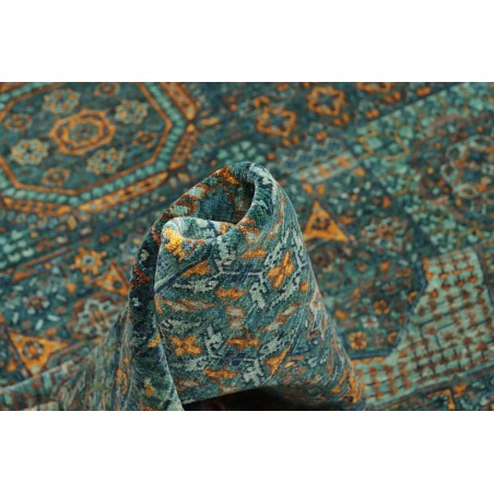 Tappeto Mamlouk Pakistan azzurro bianco 169x238