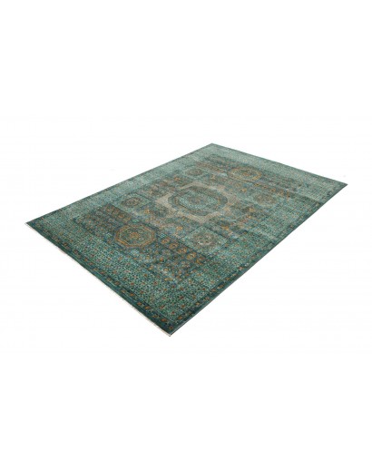 Tappeto Mamlouk Pakistan azzurro bianco 157x203