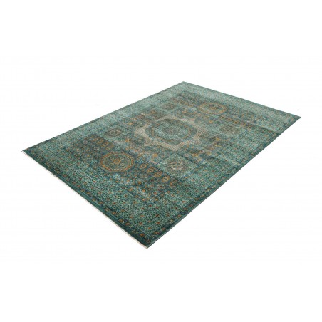 Tappeto Mamlouk Pakistan azzurro bianco 157x203