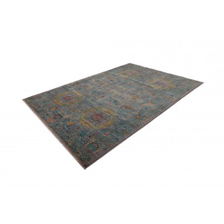 Tappeto Mamlouk Pakistan azzurro bianco 202x297