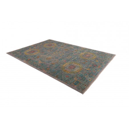 Tappeto Mamlouk Pakistan azzurro bianco 202x297