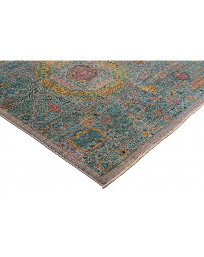 Tappeto Mamlouk Pakistan azzurro bianco 202x297