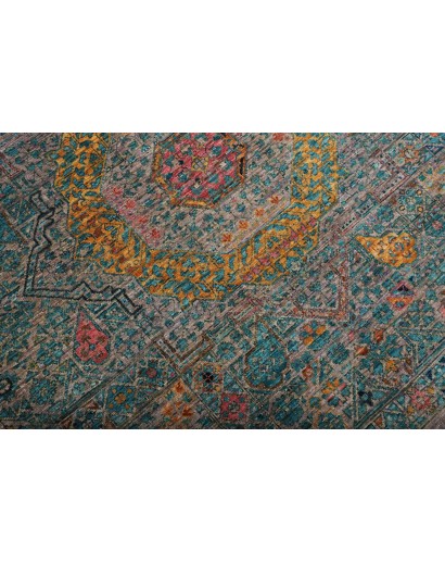 Tappeto Mamlouk Pakistan azzurro bianco 202x297