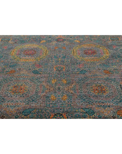 Tappeto Mamlouk Pakistan azzurro bianco 202x297