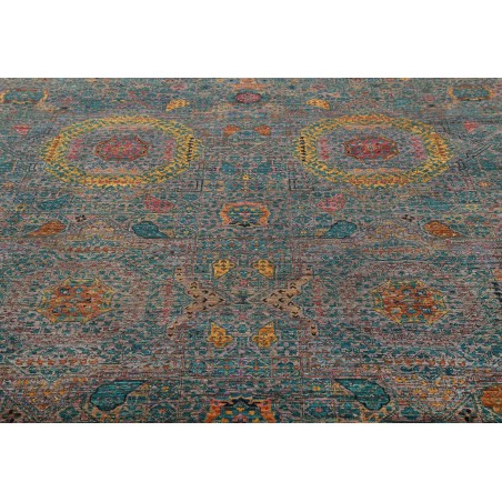 Tappeto Mamlouk Pakistan azzurro bianco 202x297