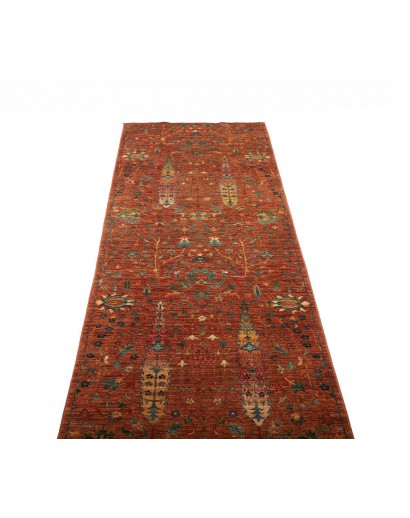 Tappeto Shahi Fine Pakistan marrone giallo 84x294