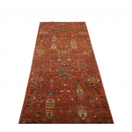 Tappeto Shahi Fine Pakistan marrone giallo 84x294