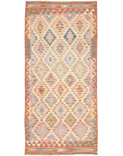 Tappeto Kilim Afghanistan beige marrone 95x206