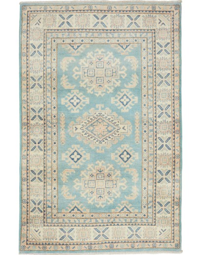 Tappeto Kazak Afghanistan beige bianco 98x158