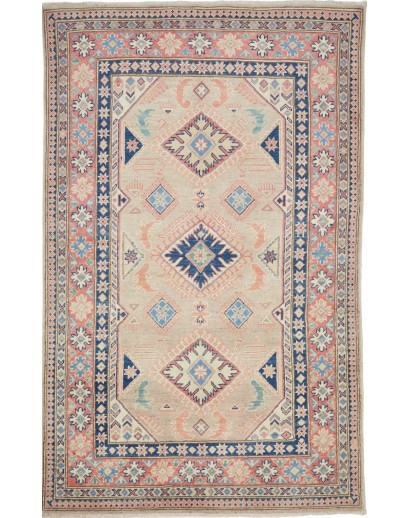 Tappeto Kazak Afghanistan marrone beige 116x186