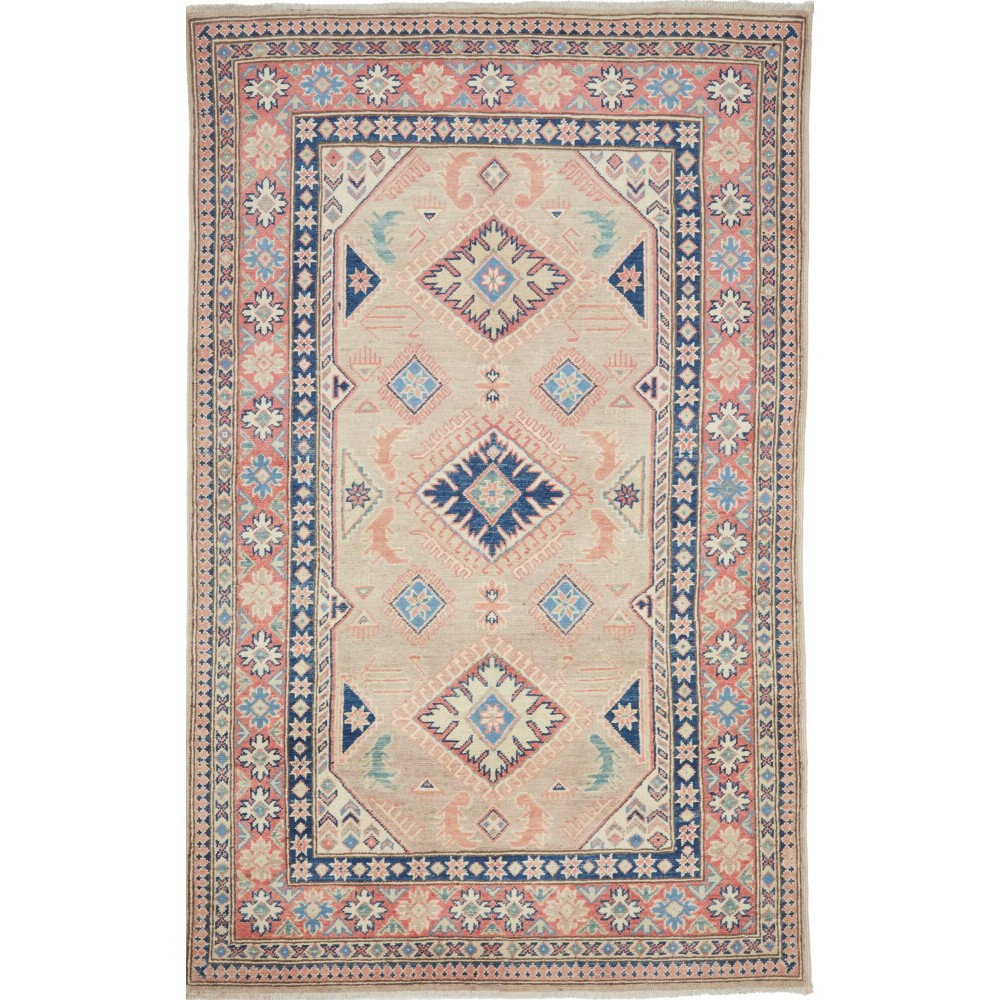 Tappeto Kazak Afghanistan marrone beige 116x186 Tappeto Kazak Afghanistan marrone beige 116x186