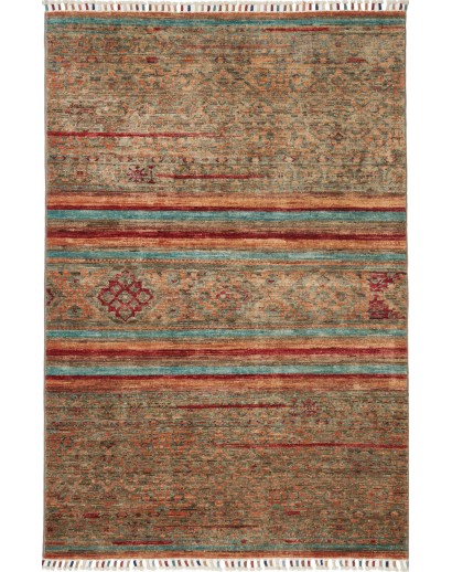 Tappeto Rubin Pakistan azzurro arancione 101x153