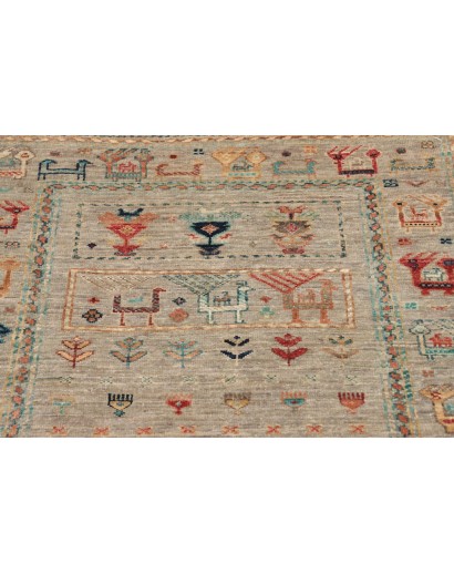 Tappeto Rubin Pakistan marrone grigio 79x132
