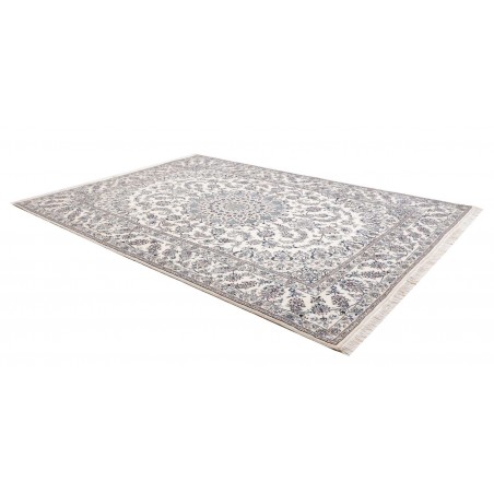 Tappeto Nain Kashmar Persia bianco grigio 248x346