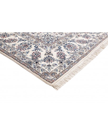 Tappeto Nain Kashmar Persia bianco grigio 248x346
