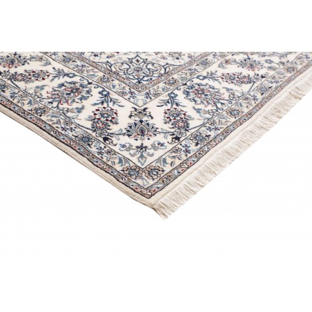 Tappeto Nain Kashmar Persia bianco grigio 248x346