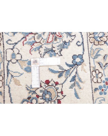Tappeto Nain Kashmar Persia bianco grigio 248x346