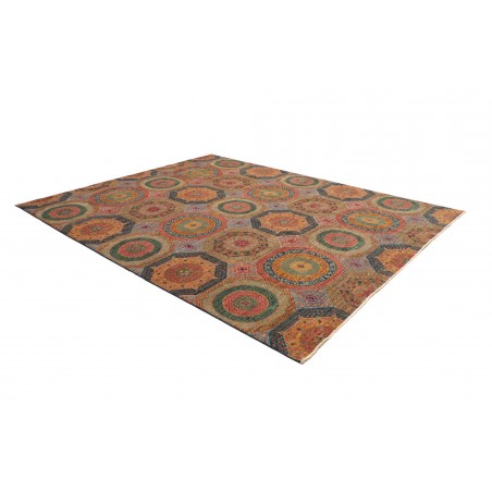 Tappeto Mamlouk Pakistan azzurro rosso 249x304