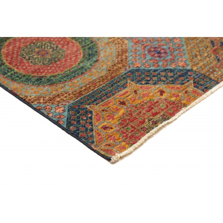 Tappeto Mamlouk Pakistan azzurro rosso 249x304