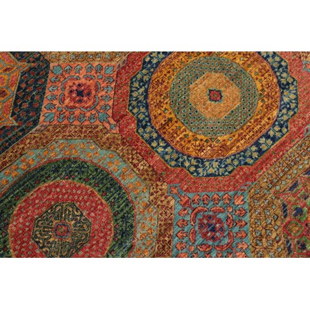 Tappeto Mamlouk Pakistan azzurro rosso 249x304