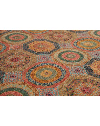 Tappeto Mamlouk Pakistan azzurro rosso 249x304