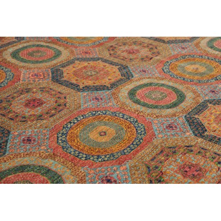 Tappeto Mamlouk Pakistan azzurro rosso 249x304