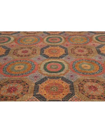 Tappeto Mamlouk Pakistan azzurro rosso 249x304