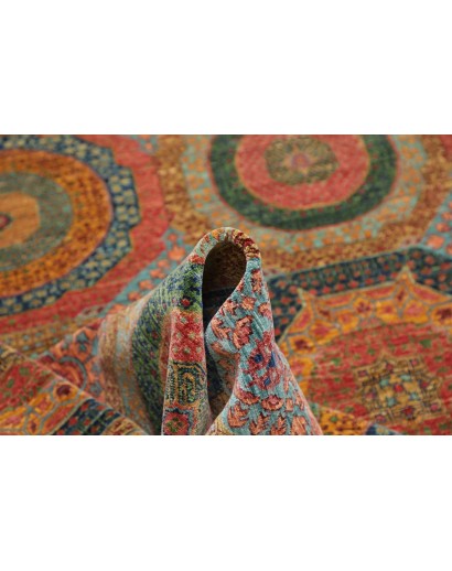 Tappeto Mamlouk Pakistan azzurro rosso 249x304