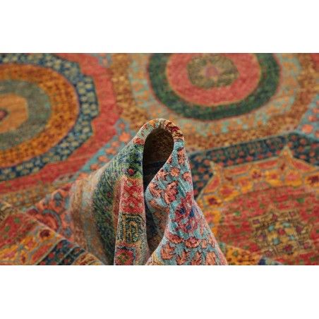 Tappeto Mamlouk Pakistan azzurro rosso 249x304