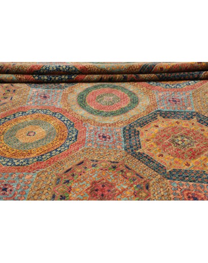Tappeto Mamlouk Pakistan azzurro rosso 249x304