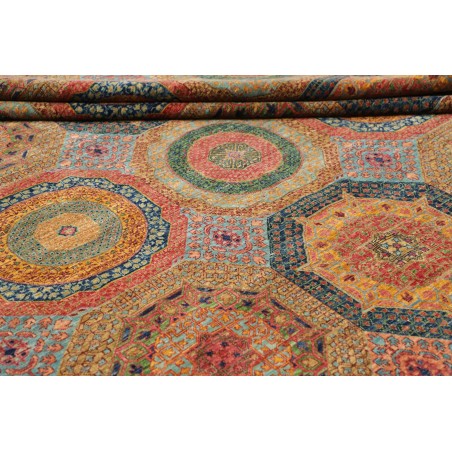 Tappeto Mamlouk Pakistan azzurro rosso 249x304