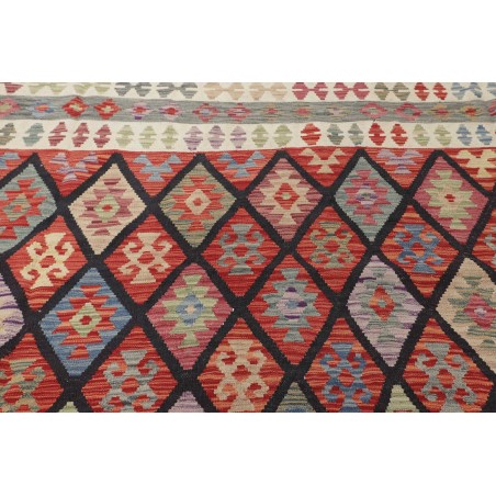Tappeto Kilim Afghanistan marrone bianco 316x493